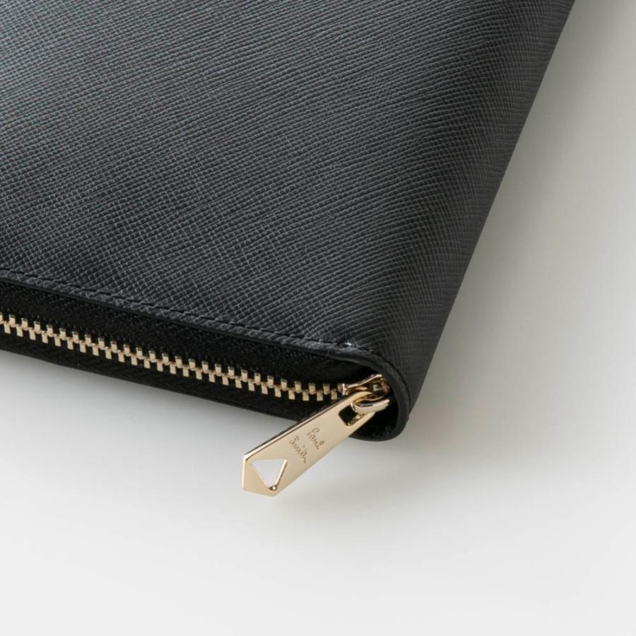 Paul Smith（ポール・スミス） 長財布ラウンドファスナー サフィアノ中