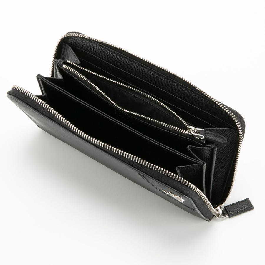 プラダ PRADA ラウンド長財布 SAF.METALメンズラウンド長/NERO 2ML317-QME　フィットハウスの画像