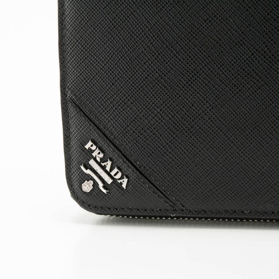 プラダ PRADA ラウンド長財布 SAF.METALメンズラウンド長/NERO 2ML317-QME　フィットハウスの画像