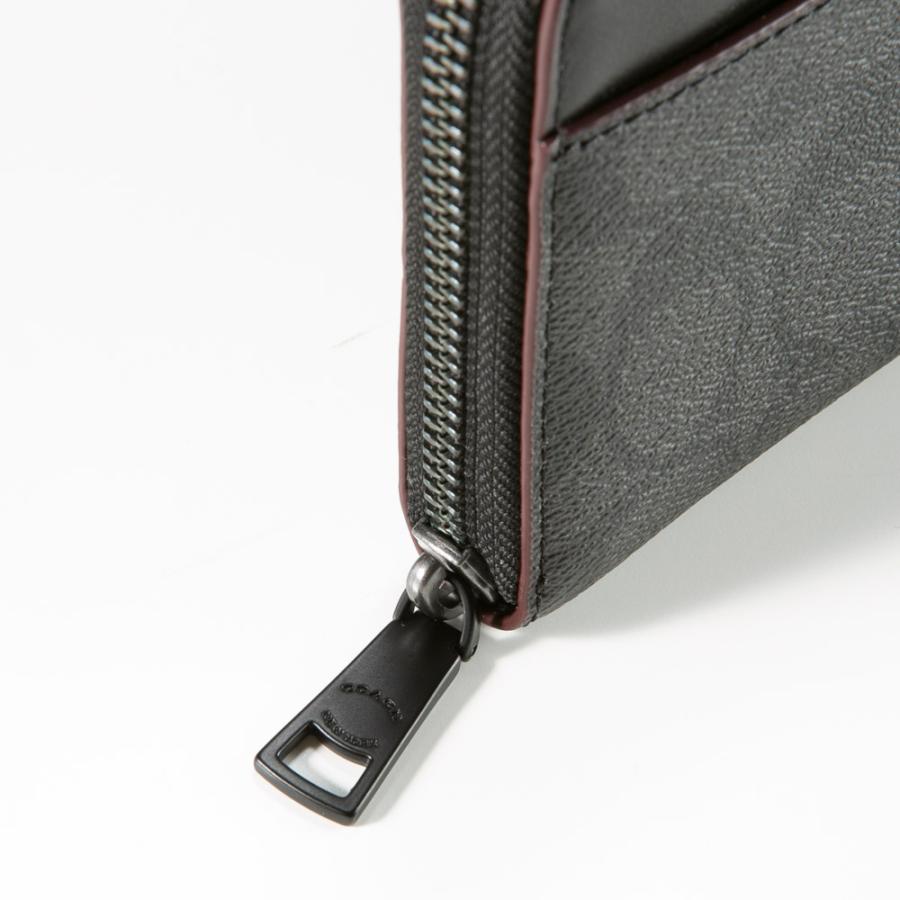 COACH（コーチ） 長財布 オックスブラッド シグネチャー ラウンド