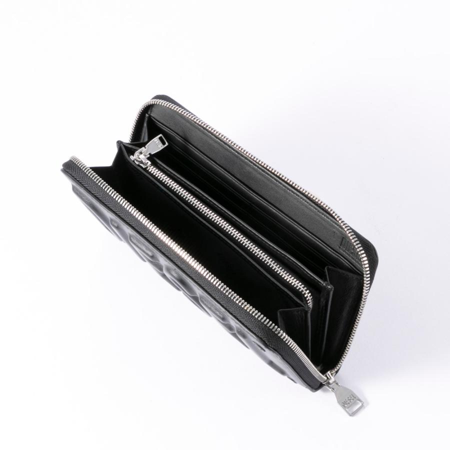 【極美品】DIESEL ディーゼル ラウンドジップ 長財布 1DR シボ革 本革 DIESEL (ディーゼル) 切り替えレザー ストラップ付 ラウンドジップ 長