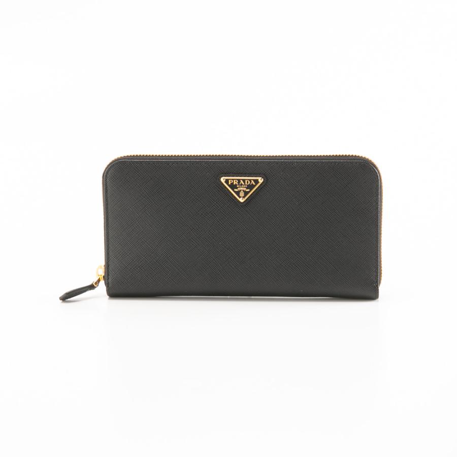 PRADA（プラダ） PRADA SAFFIANO TRIANGOLO ラウンド長財布 1ML506 QHH