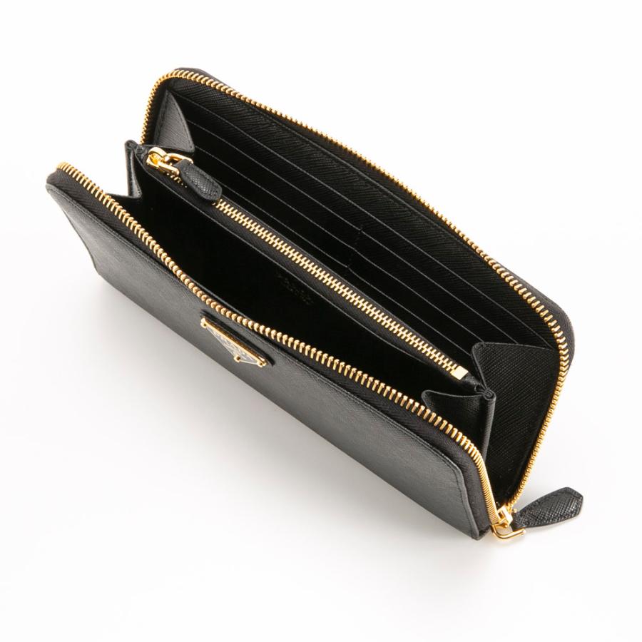 PRADA（プラダ） PRADA SAFFIANO TRIANGOLO ラウンド長財布 1ML506 QHH