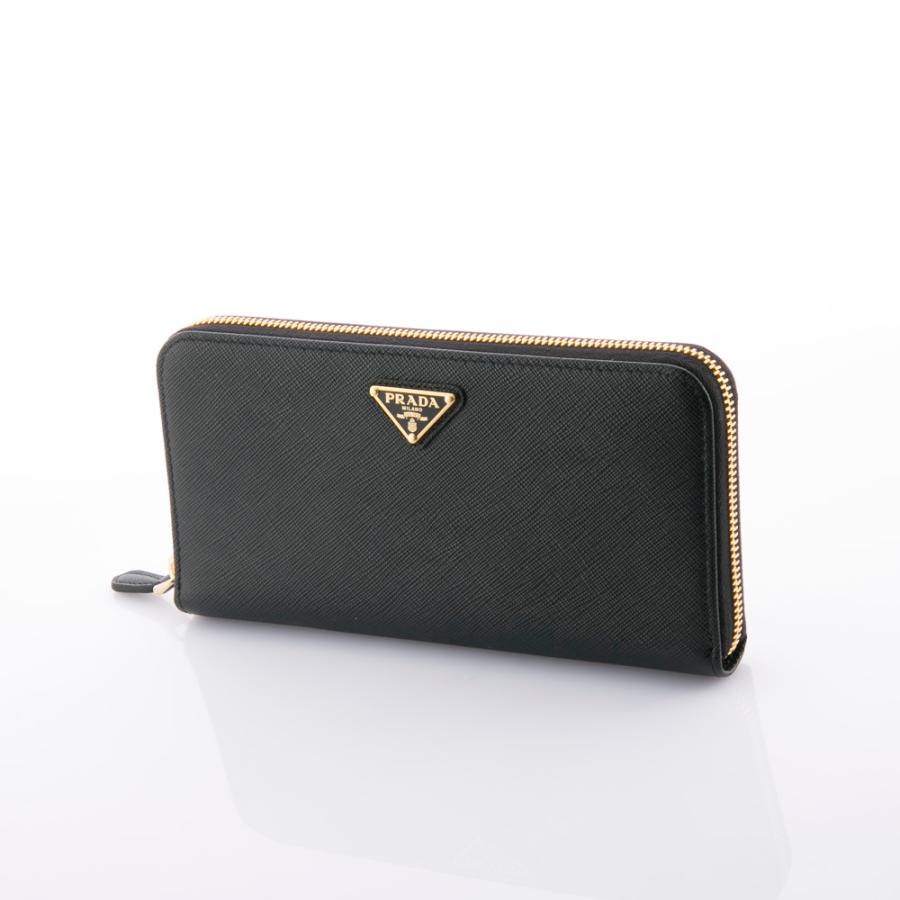 PRADA（プラダ） PRADA SAFFIANO TRIANGOLO ラウンド長財布 1ML506 QHH