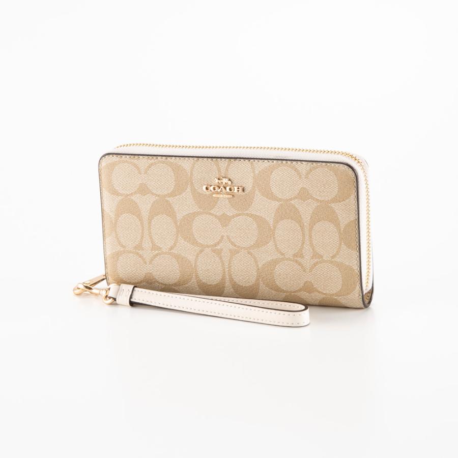 COACH（コーチ） 長財布 シグネチャー アコーディオン ラウンド リスト