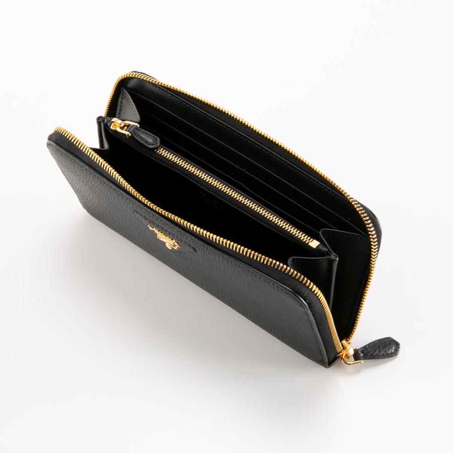 PRADA（プラダ） PRADA VITELLO DAINO ラウンド長財布 1ML506 2BBE