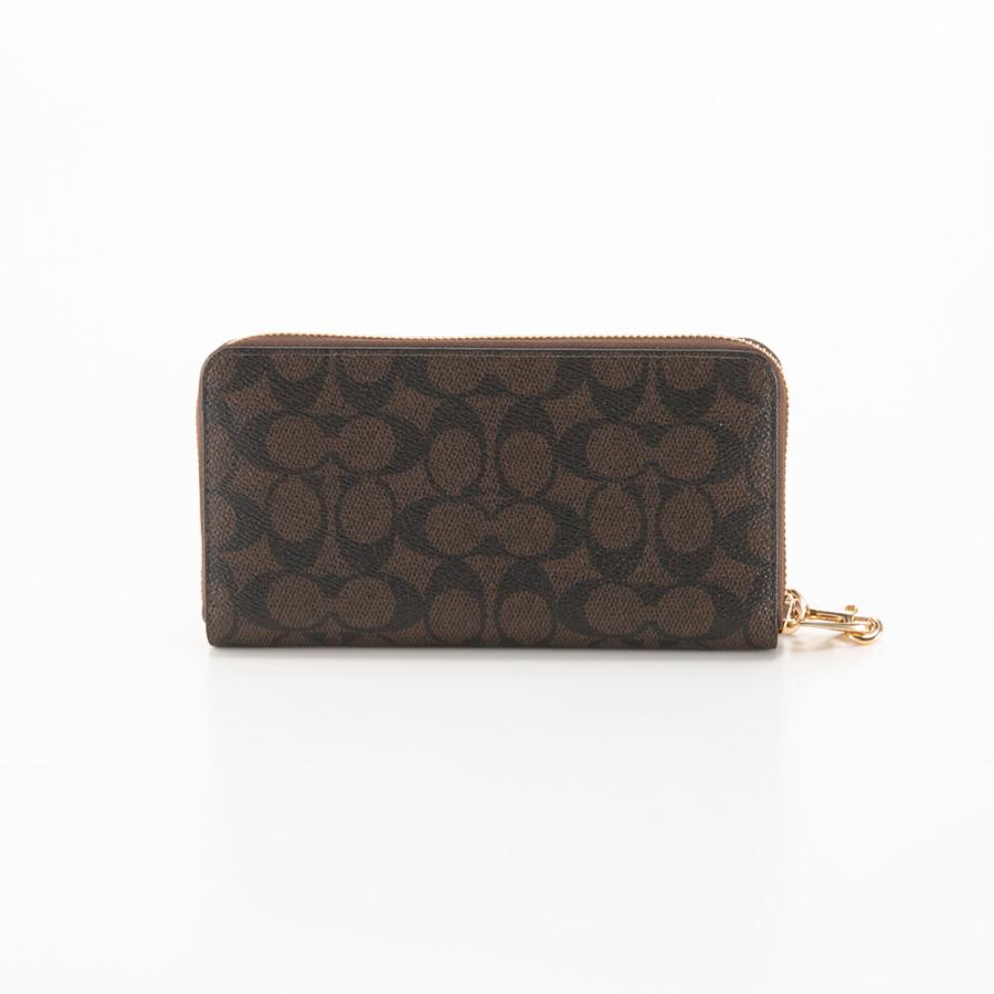 COACH（コーチ） シグネチャー アコーディオン ラウンド長財布 リスト 