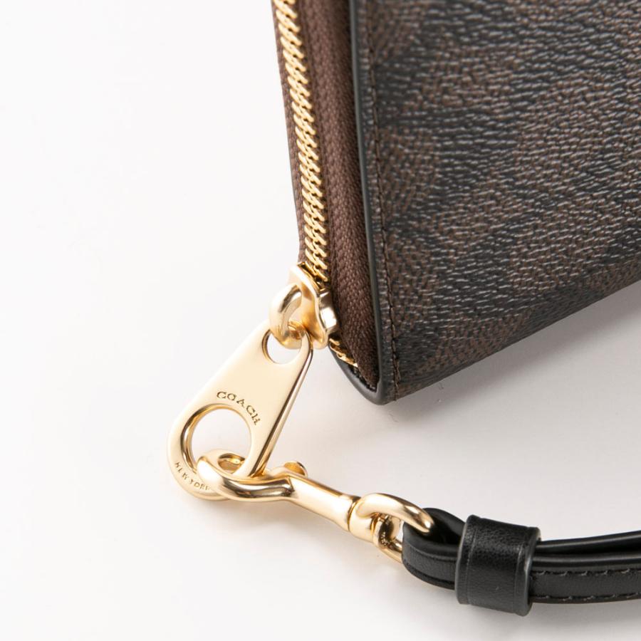COACH（コーチ） シグネチャー アコーディオン ラウンド長財布 リスト 