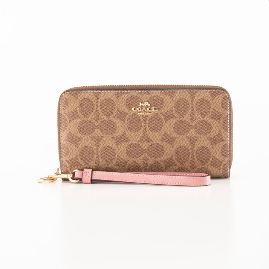 COACH（コーチ） シグネチャー アコーディオン ラウンド長財布 リスト
