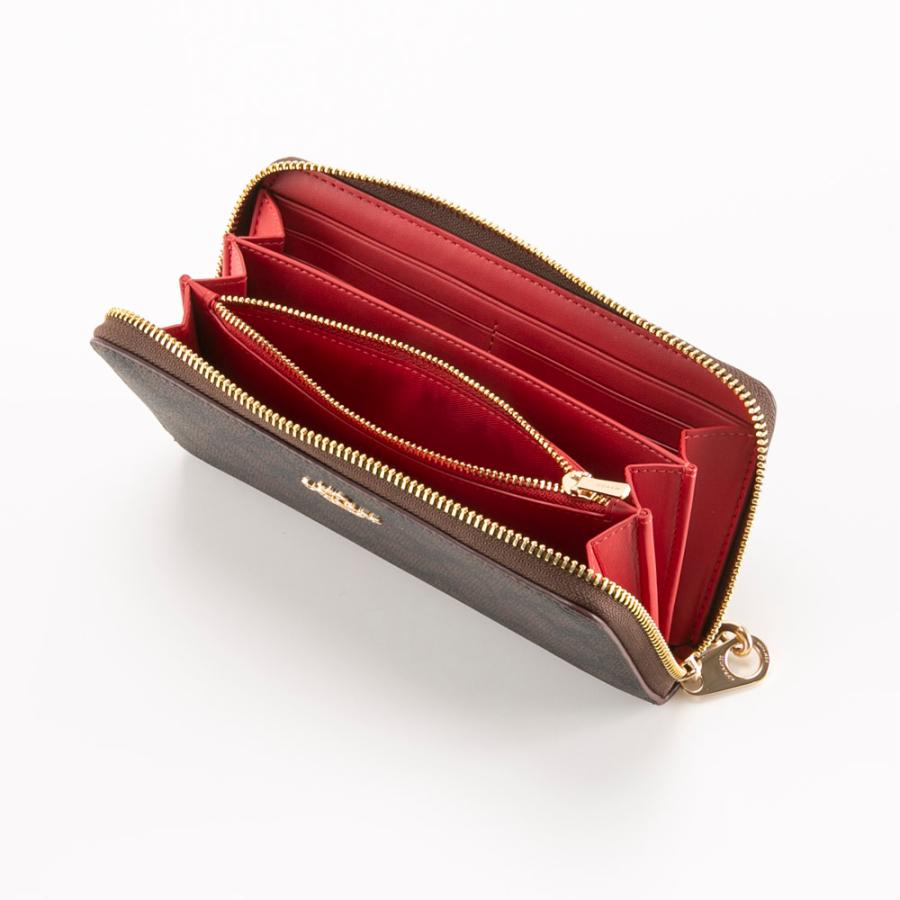 COACH（コーチ） シグネチャー アコーディオン ラウンド長財布 リスト
