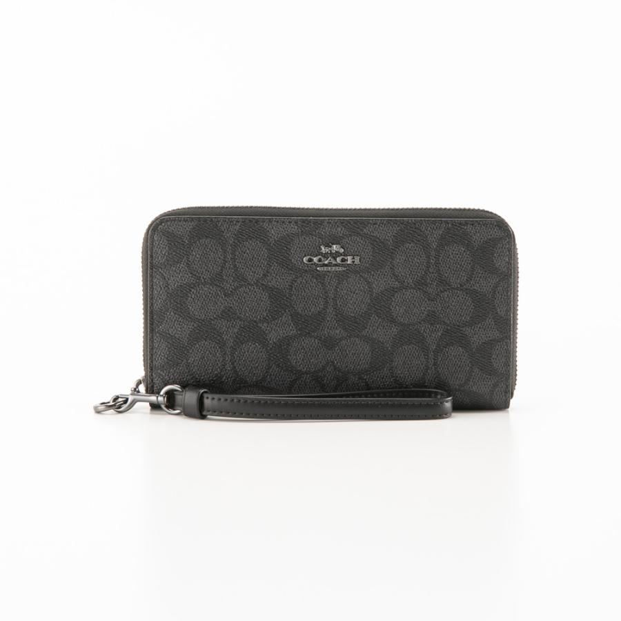 COACH（コーチ） シグネチャー アコーディオン ラウンド長財布 リスト