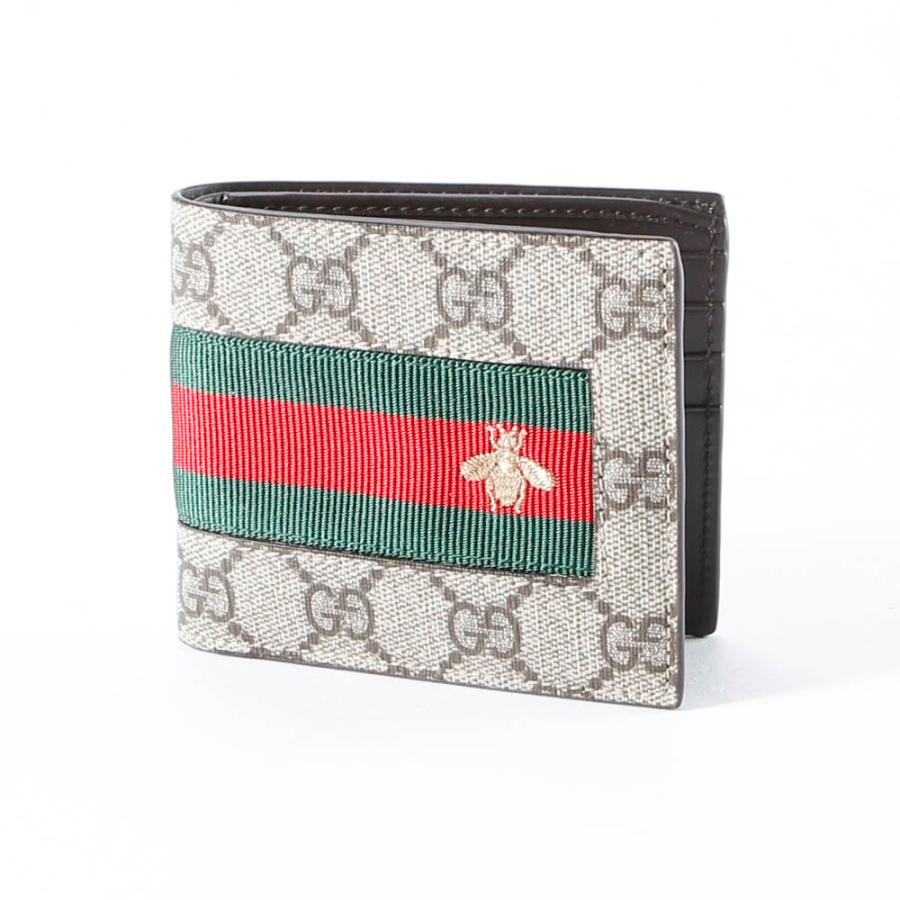 ブ*e様 Gucci GGロゴ 二つ折り財布 グレー/赤/緑 GUCCI（グッチ） 折り財布 NEW WEB TES.GG 408827 KLQCN フィット