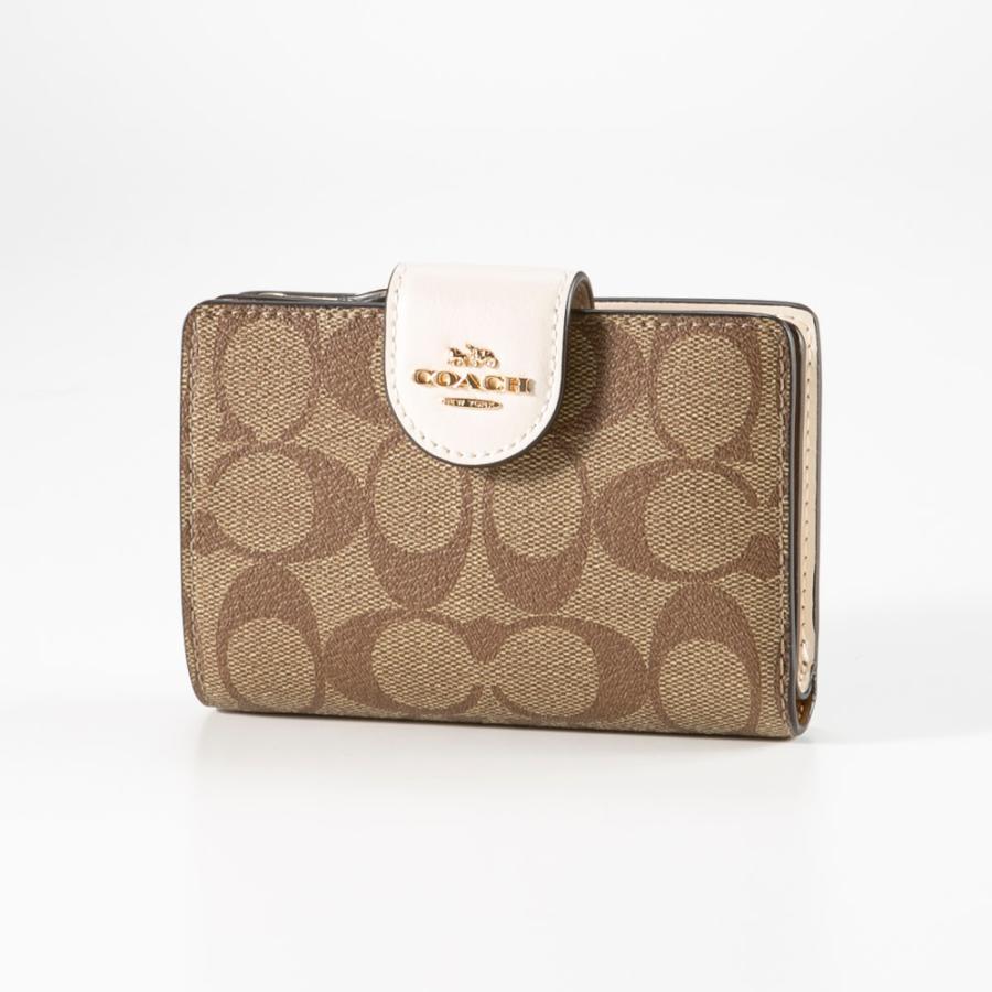 美品 COACH コーチ マネークリップ 小銭入れ シグネチャー PVC レザー COACH カードケース 「オンライン限定」マネー クリップ カード