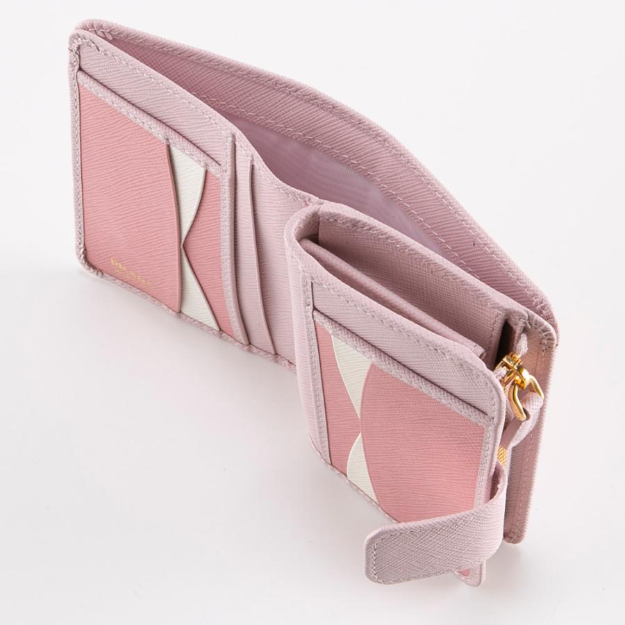PRADA プラダ SAF.MULTICOLOR サフィアーノ マルチカラーL字 PRADA プラダ SAF.MULTICOLOR サフィアーノ マルチカラーL字