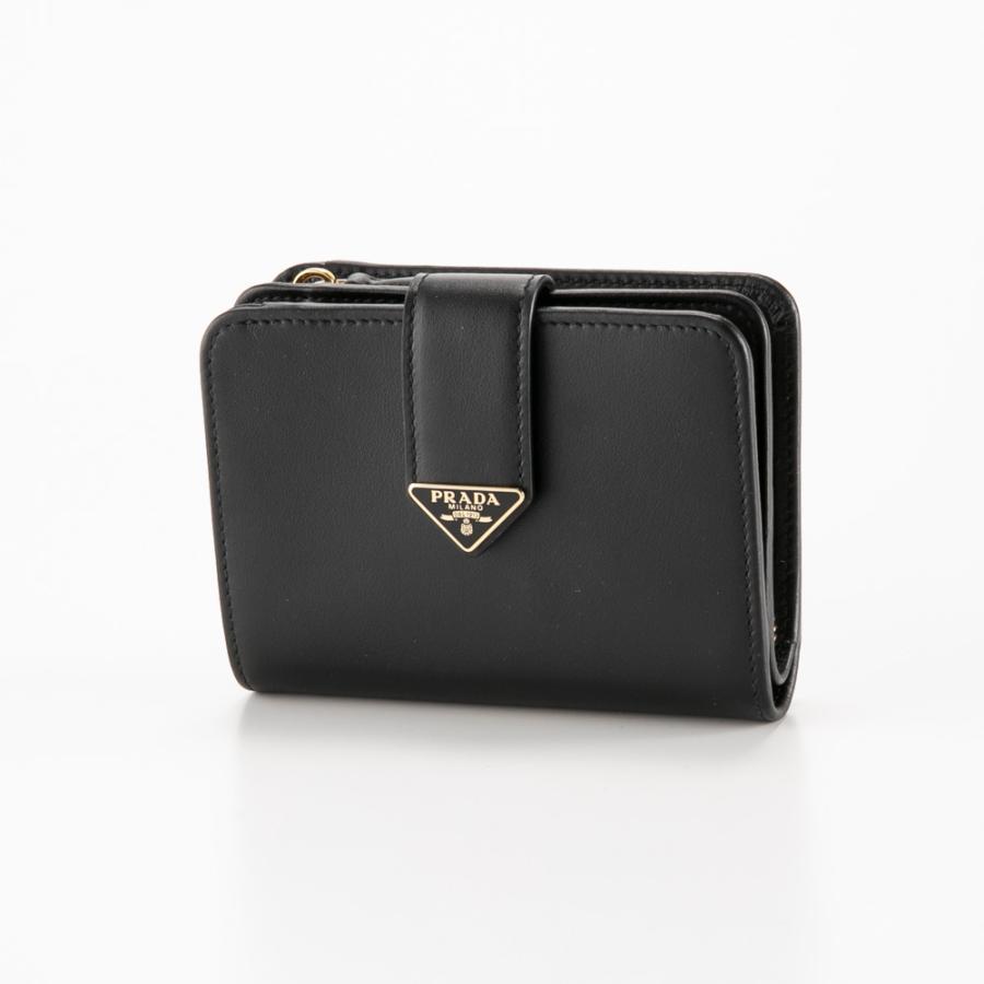 PRADA（プラダ） 【WEB限定価格】プラダ 折財布 CITY CALF TAB/NERO