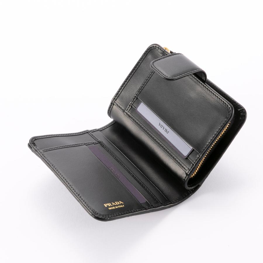 PRADA（プラダ） 【特別SALE!!】プラダ PRADA SOFT CALF TRIANGOL 折り