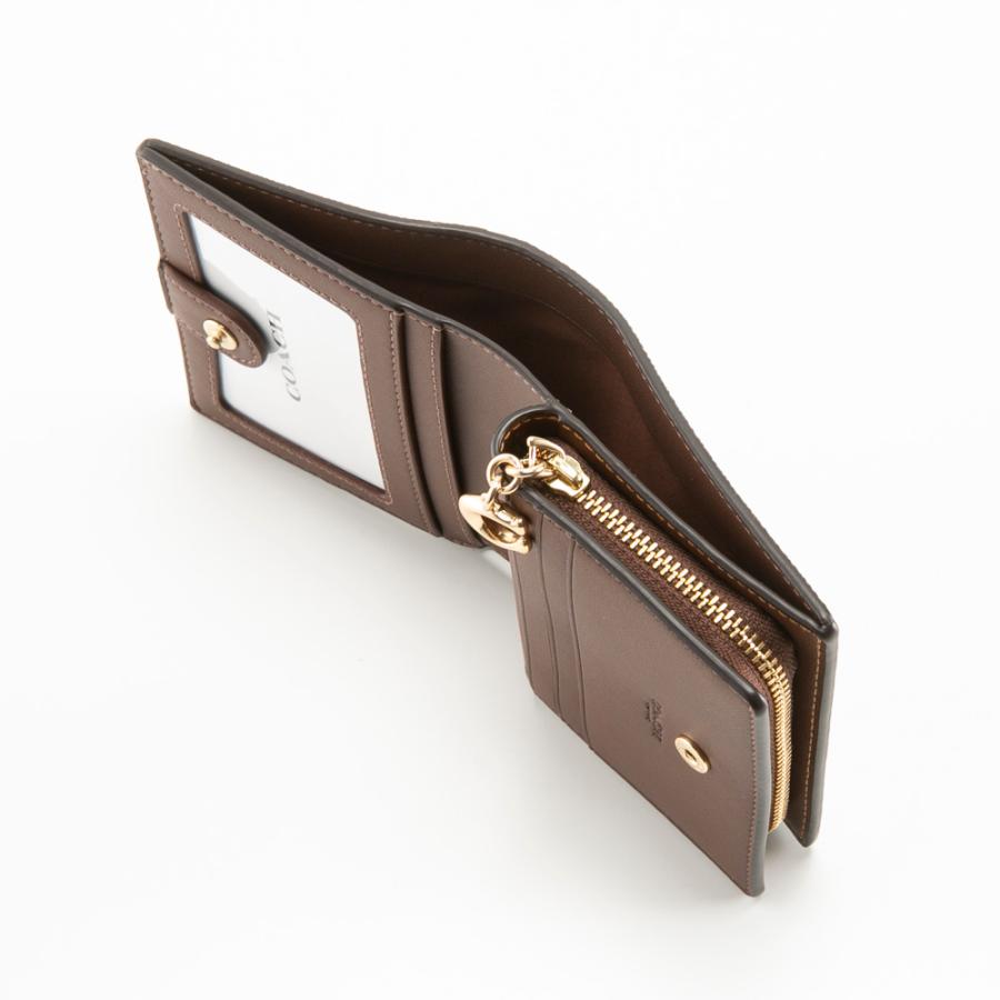 【大人気】COACH スナップ ウォレット・シグネチャー キャンバス COACH（コーチ） 折り財布 スナップ ウォレット シグネチャー