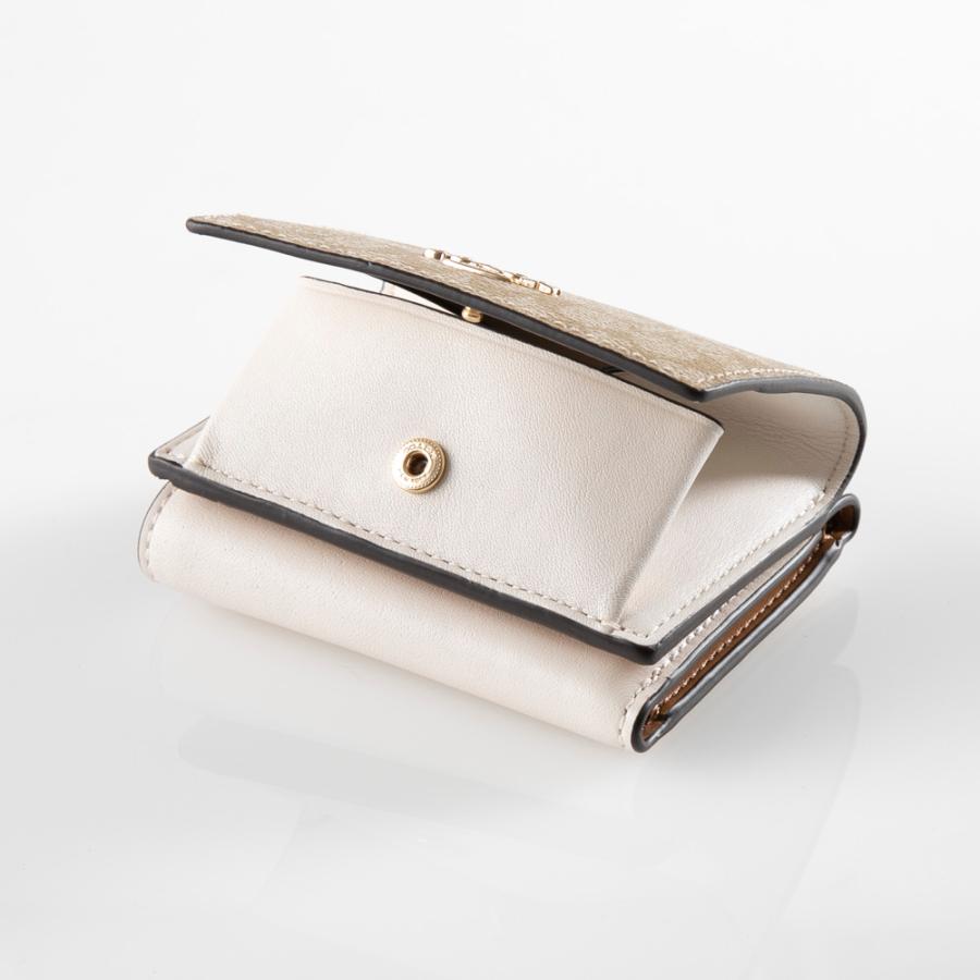 COACH コーチ 折財布 PVCシグネチャーORIGAMIトリフォールド三折