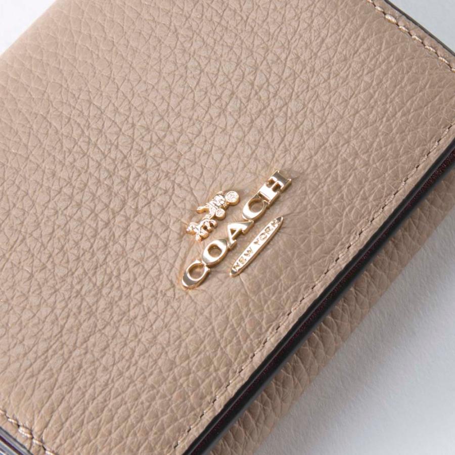 COACH（コーチ） 折財布 ペブルレザーORIGAMIトリフォールド三折ミニ