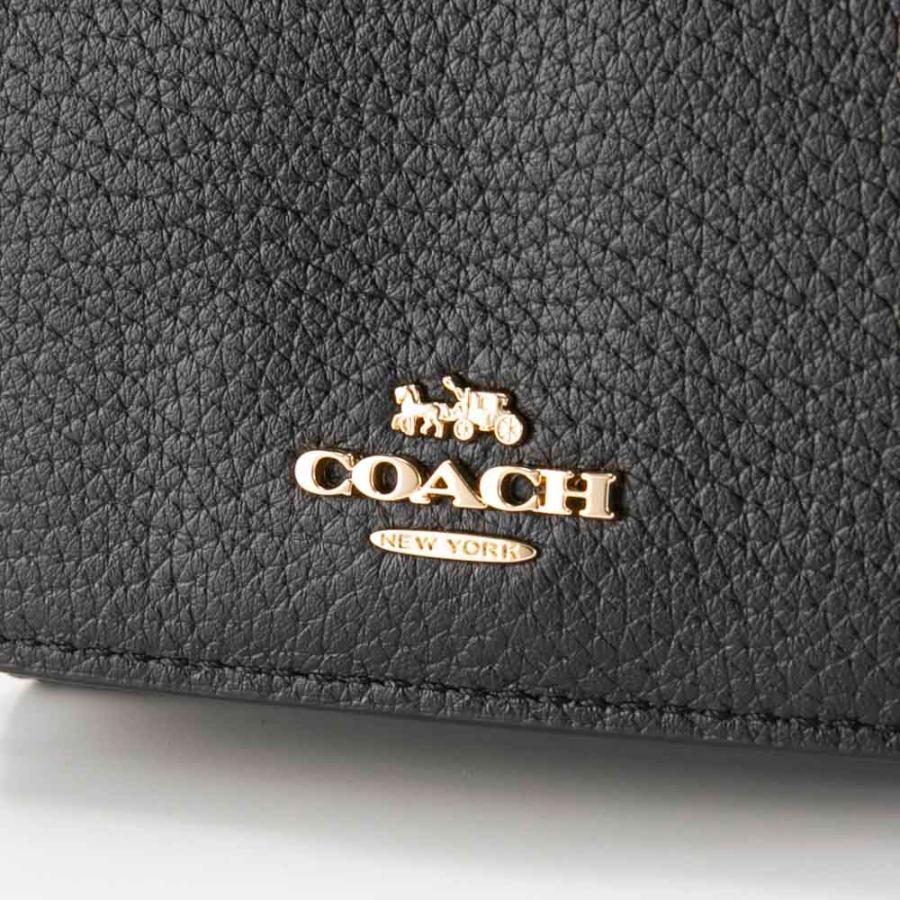 美品✨Coach 財布 三つ折り財布 ミニトライフォールド レザー シボ革 小物 COACH コーチ ミニトライフォールド ウォレット 折財布 現行