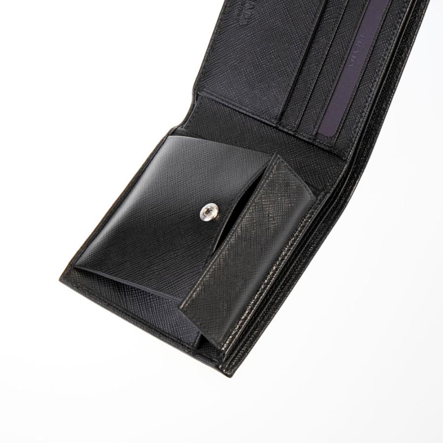 プラダ PRADA 折財布 SAF.TRIANGOLO折小銭/NERO 2MO738-QHH　フィットハウスの画像