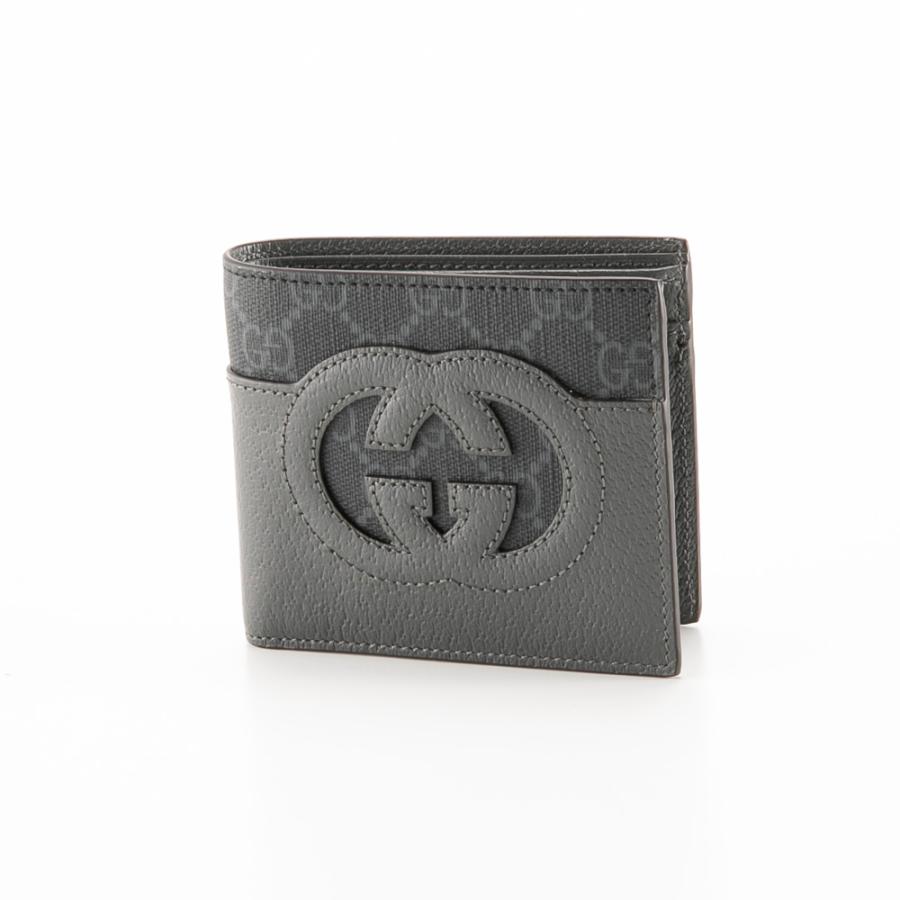 GUCCI グッチ NEW BASKET カットアウトインターロッキングG 折り財布 