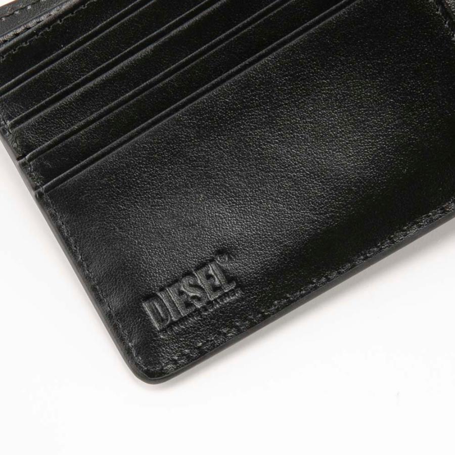 極美品✨DIESEL　長財布　Dロゴ　HOLI-D　レザー　ブラック　現行 DIESEL（ディーゼル） ☆ DIESEL HOLI-D 二つ折り財布 X10123PR818