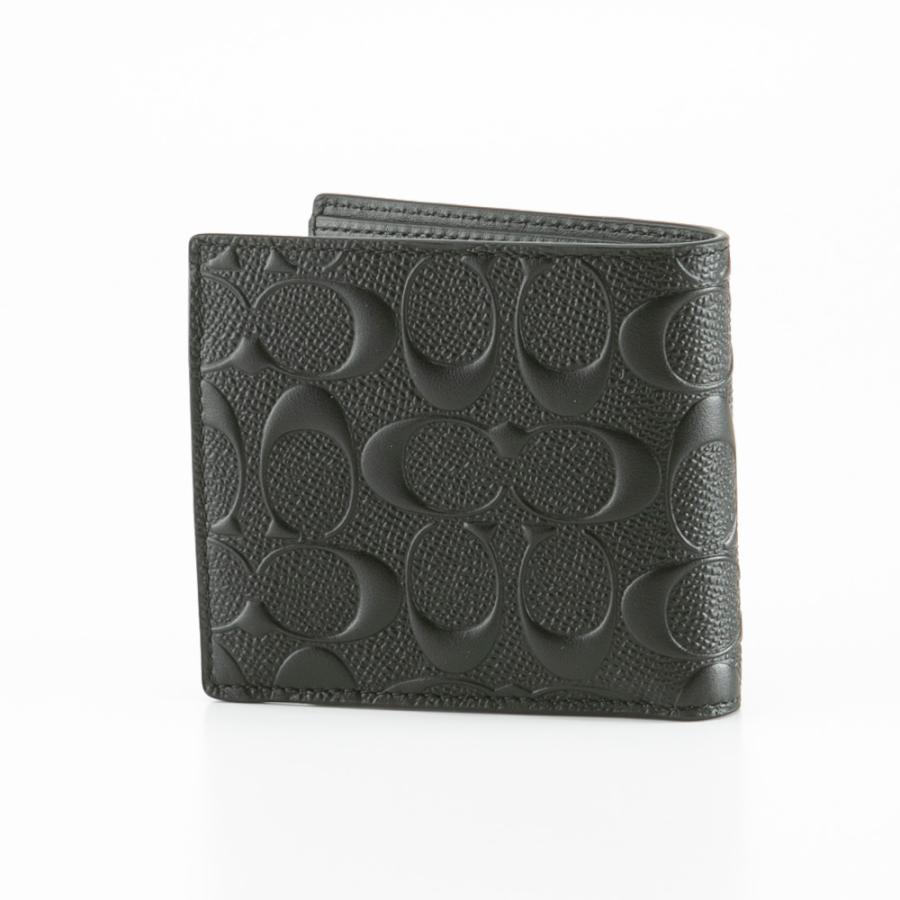 COACH コーチ 折財布 デボスド シグネチャー レザー 小銭入付 F75363 