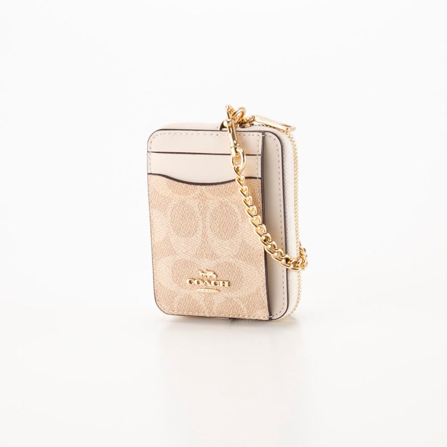 COACH（コーチ） 小銭入れ カードケース PVCシグネチャーチェーン付き