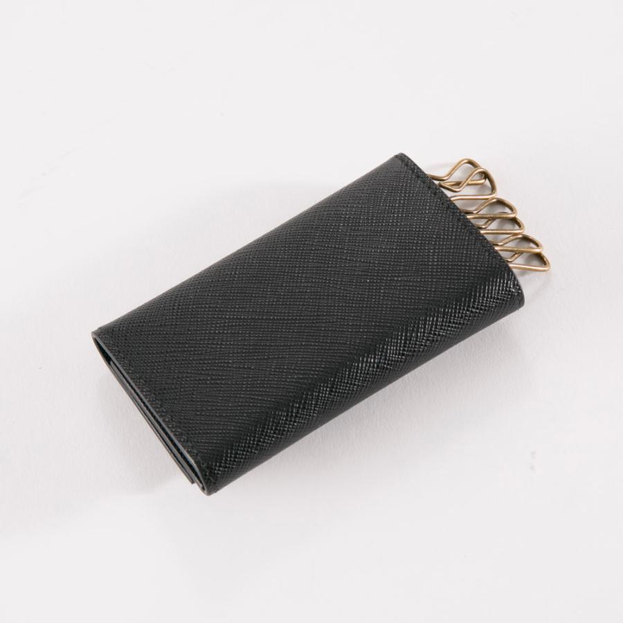 【WEB限定価格】プラダ PRADA キーケース SAF.METAL 6連/NERO1 2PG222-QME　フィットハウスの画像
