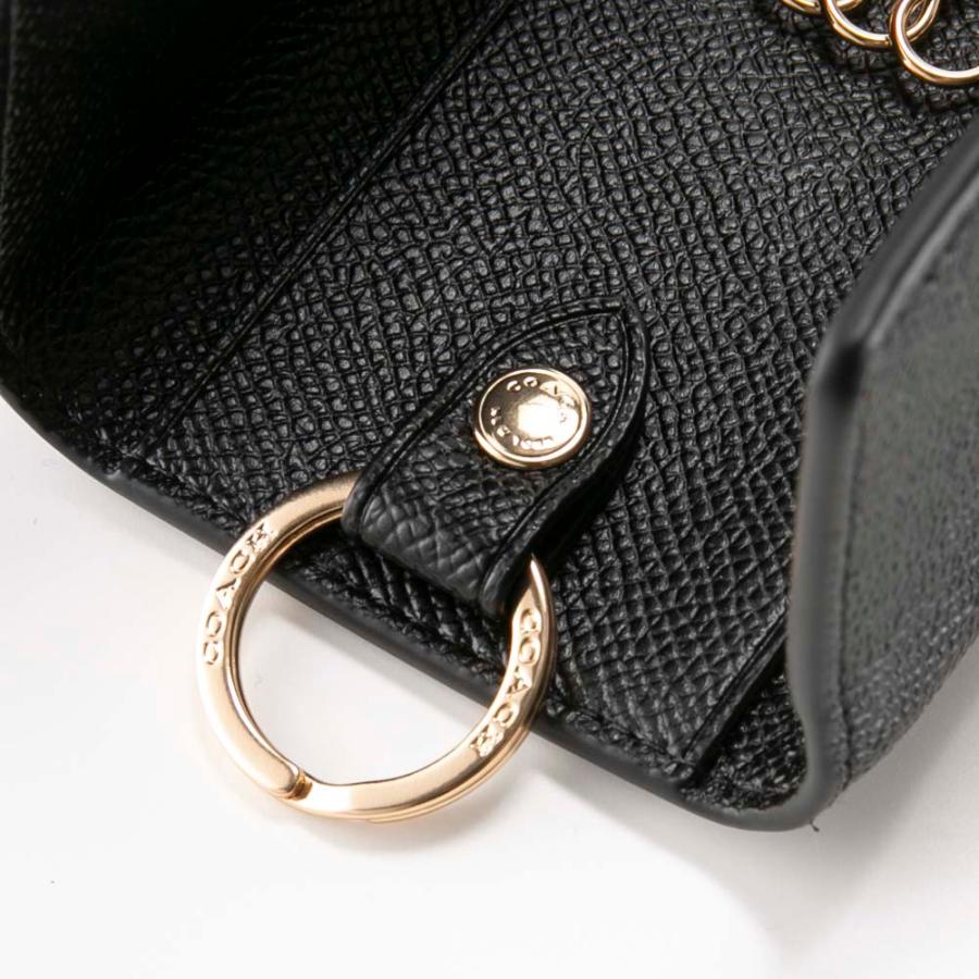 COACH（コーチ） クロスグレイン 5連キーケース キーリング付き 76741