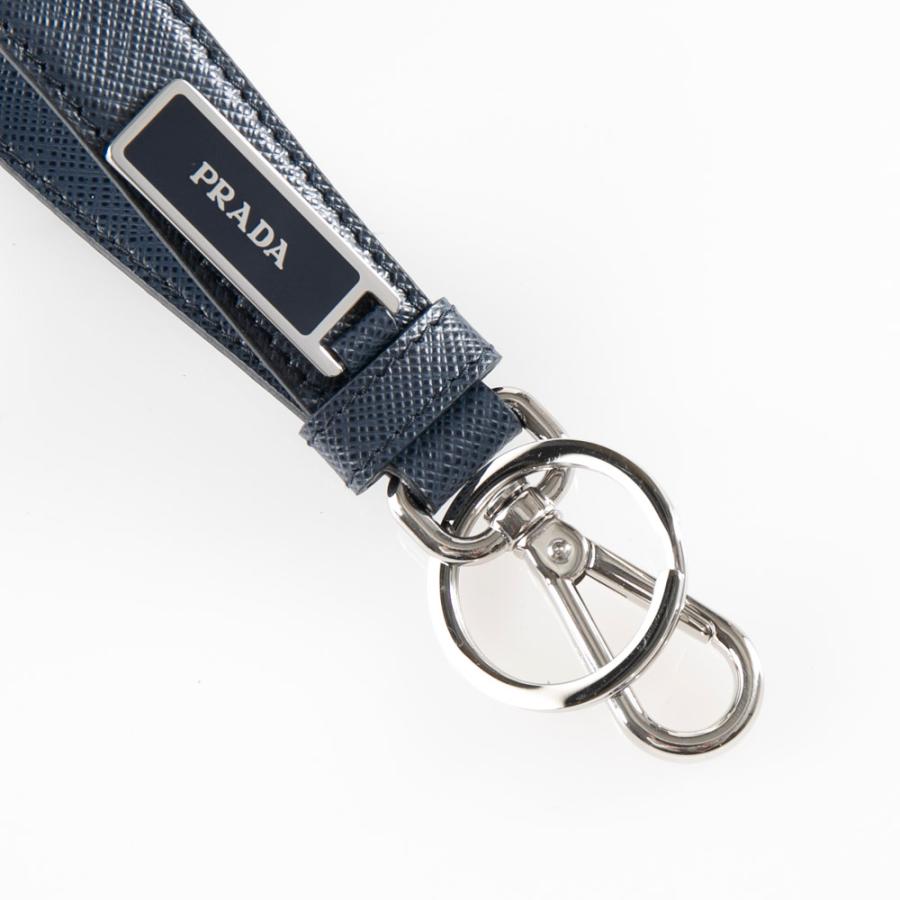 美品! PRADA プラダ キーリング キーホルダー ロゴ PRADA（プラダ） キーリング SAF.ロゴプレート付キーリング/BALTICO