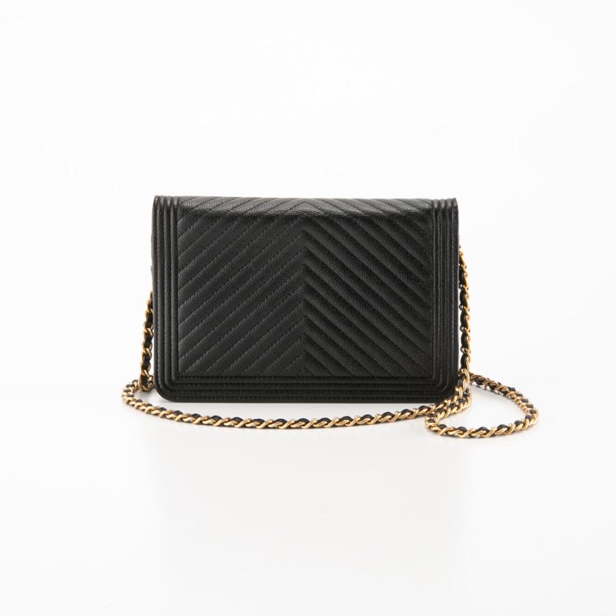 シャネル CHANEL ショルダーバッグ ポシェット BOY CHANEL ボーイ シャネル Vステッチチェーンウォレット AP1117 CHANEL（シャネル） 【ヴィンテージ・中古】シャネル ショルダーバッグ