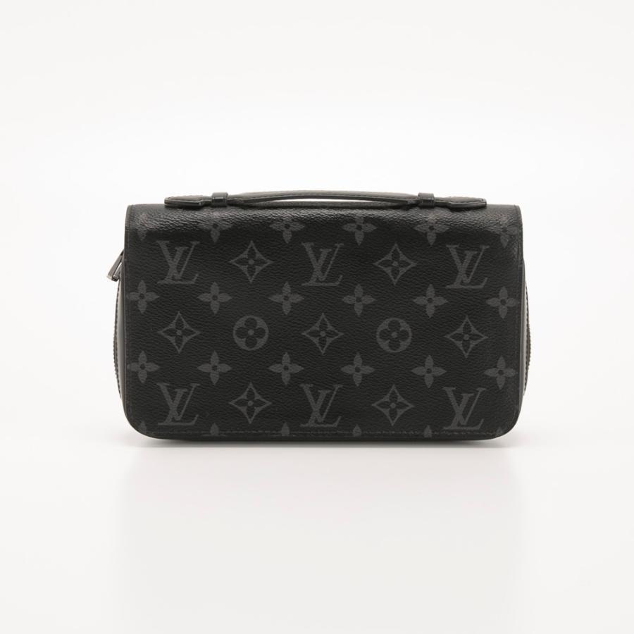 【美品】ルイヴィトン モノグラム エクリプス ジッピーXL 長財布 PVC 黒 LOUIS VUITTON（ルイ・ヴィトン） 【ヴィンテージ・中古】ルイ