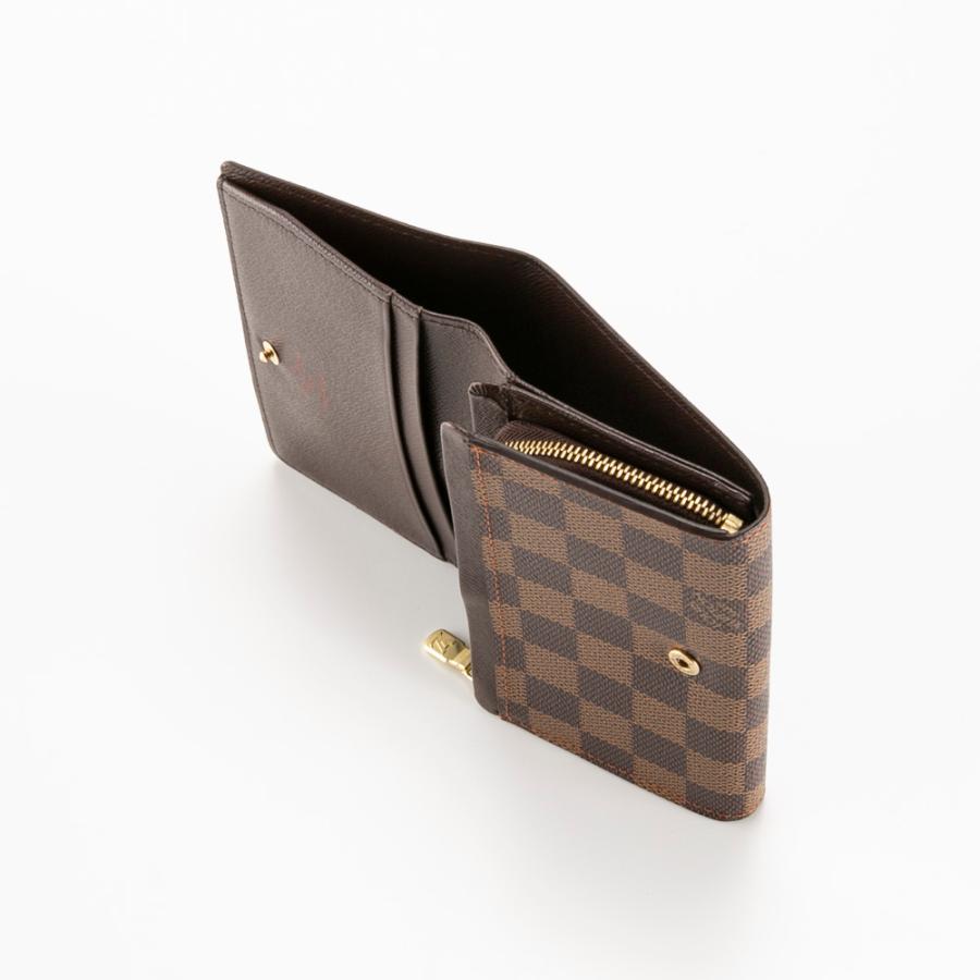 ルイヴィトン Louis Vuitton ダミエ ポルトフォイユ トレゾール N61736 2つ折り財布 ユニセックス 送料無料 【中古】 □ルイ・ヴィトン□ ダミエ L字ファスナー 財布 ポルトフォイユ
