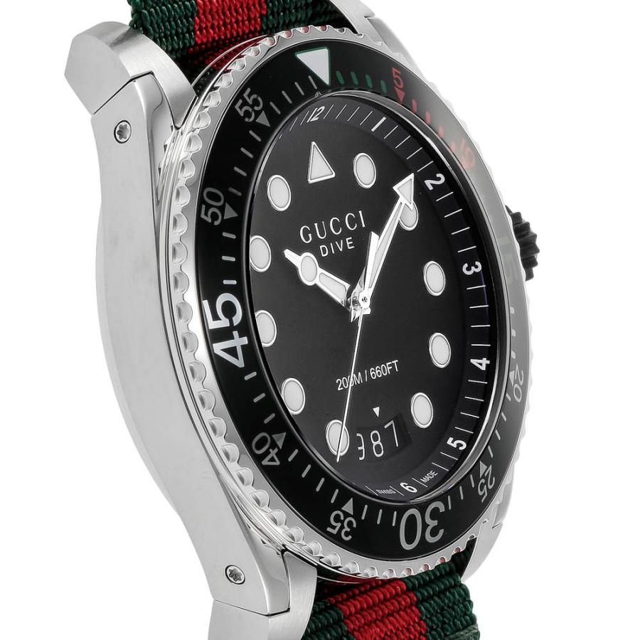 グッチ GUCCI 腕時計 DIVE ナイロンベルトメンズウォッチ YA136209A　フィットハウスの画像