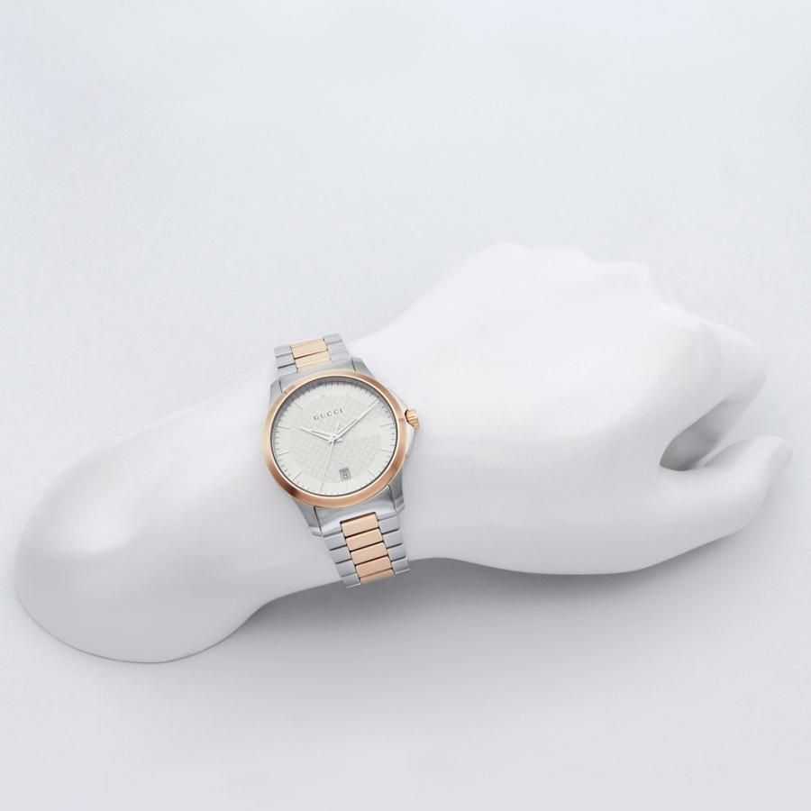 グッチ GUCCI 腕時計 Gタイムレス ステンレスベルトメンズウォッチ YA126447　フィットハウスの画像