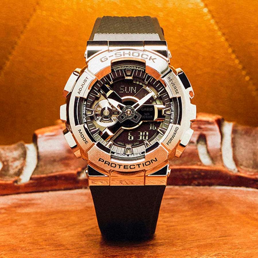 カシオ CASIO ジーショック G-SHOCK 腕時計 Metal Covered GM-110アナデジMウォッチ GM-110-1AJF　フィットハウスの画像