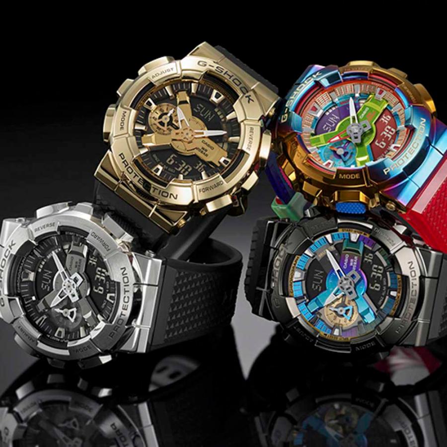 カシオ CASIO ジーショック G-SHOCK 腕時計 Metal Covered GM-110アナデジMウォッチ GM-110-1AJF　フィットハウスの画像