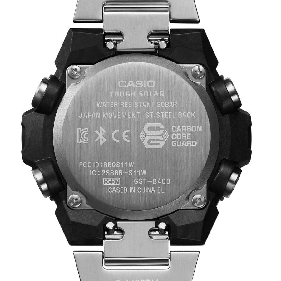 カシオ CASIO ジーショック G-SHOCK 腕時計 G-STEEL モバイルリンク電波ソーラーMウォッチ GST-B400D-1AJF　フィットハウスの画像