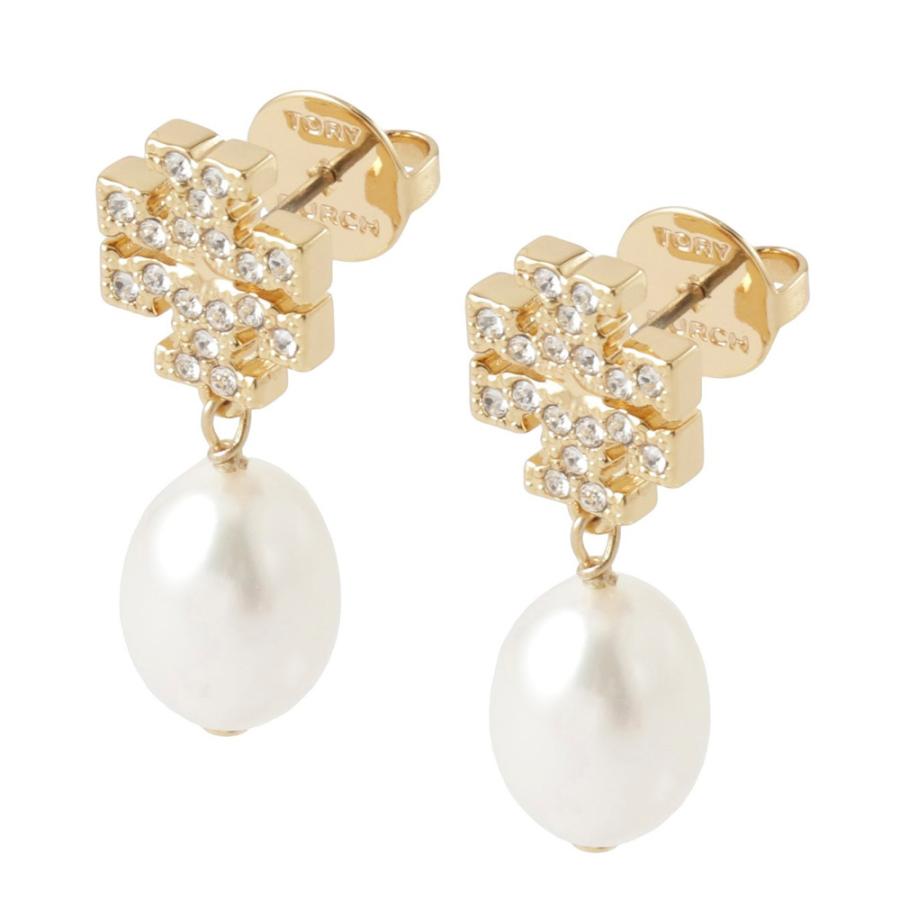TORY BURCH（トリーバーチ） ピアス KIRA PAVE PEARL DROP EARRING