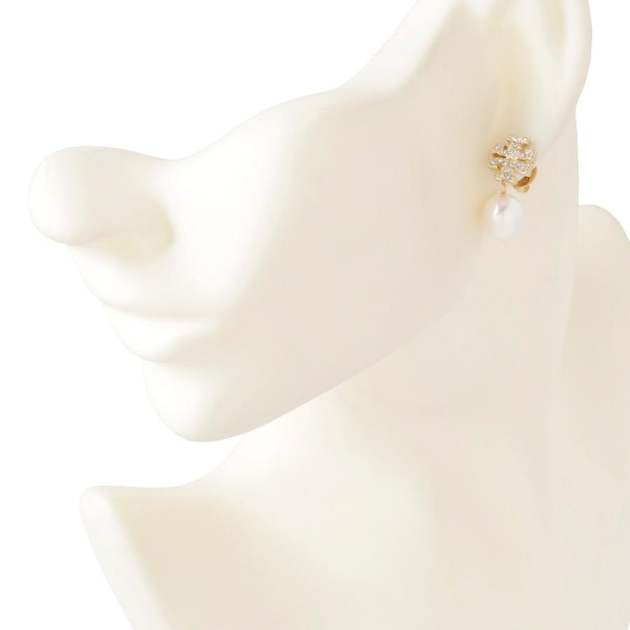 TORY BURCH（トリーバーチ） ピアス KIRA PAVE PEARL DROP EARRING