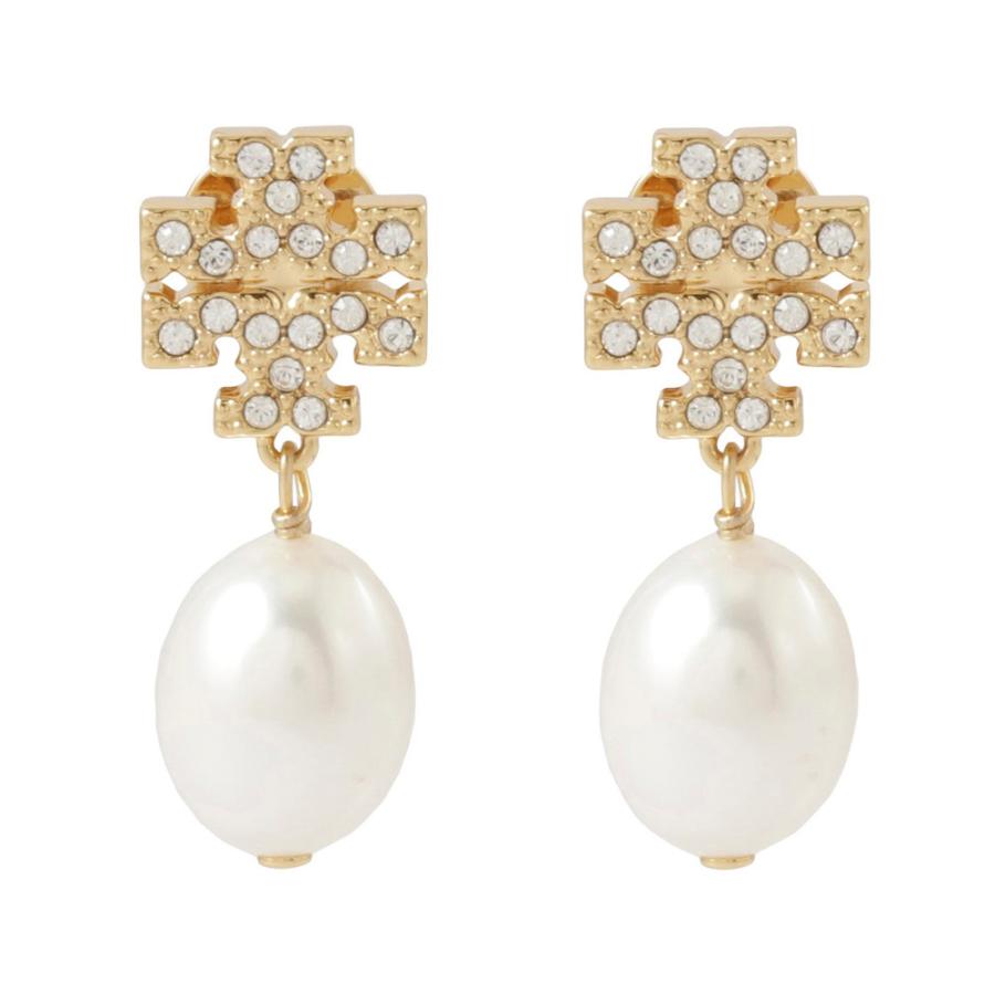 TORY BURCH トリーバーチ ピアス KIRA PAVE PEARL DROP EARRING