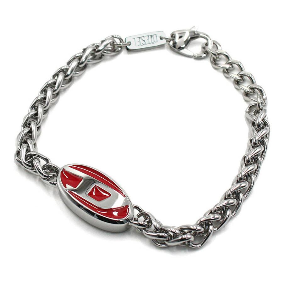 DIESEL（ディーゼル） ブレスレット ロゴチェーンブレスレット 