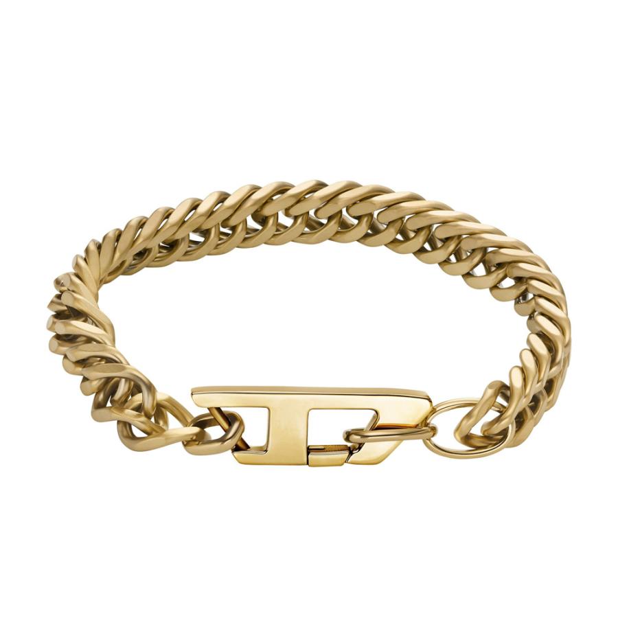 DIESEL（ディーゼル） ブレスレット ロゴチェーンブレスレット