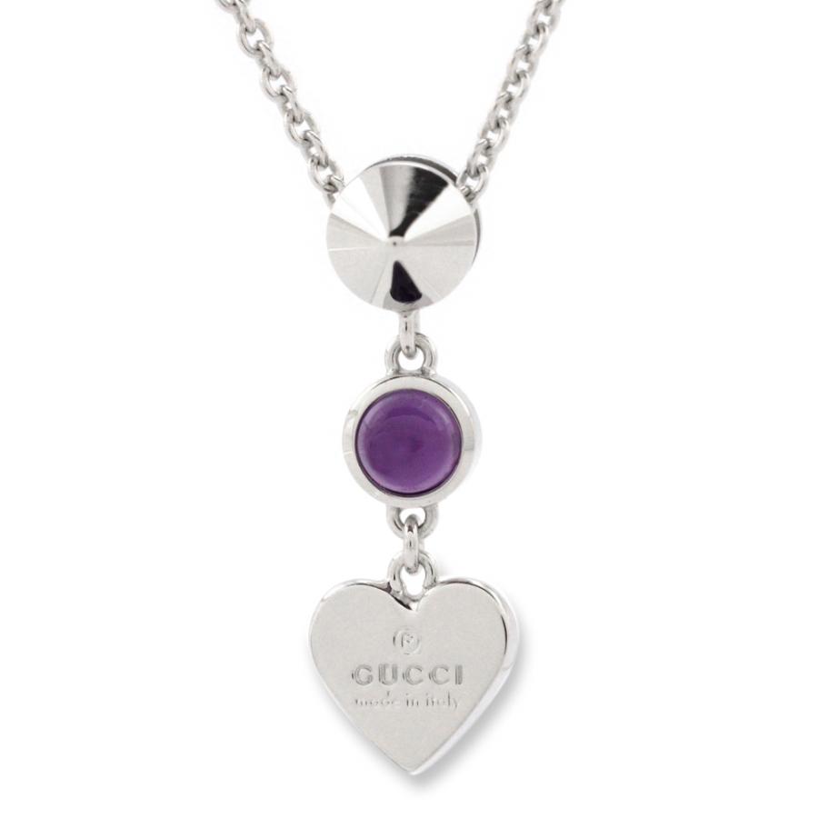 グッチ GUCCI ネックレス アメジストシルバーハートネックレス 325871  