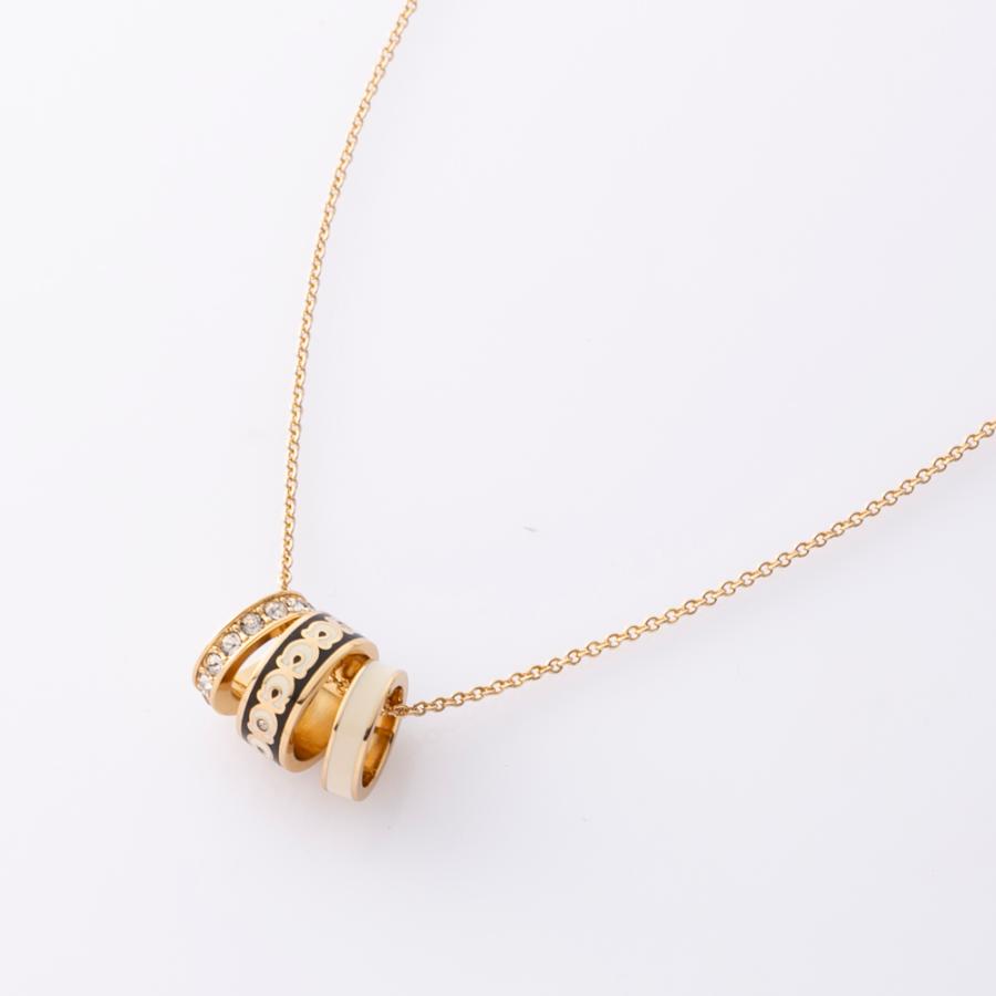 COACH（コーチ） ネックレス 3連 リング ペンダント 37408103GLD004