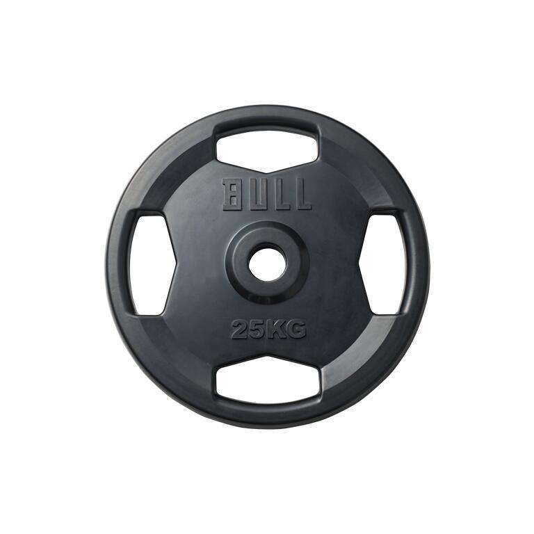 BULL製 ラバープレート 合計107.5キロセット BULL ブル ラバープレート（175kgセット /カラー,シャフト付き