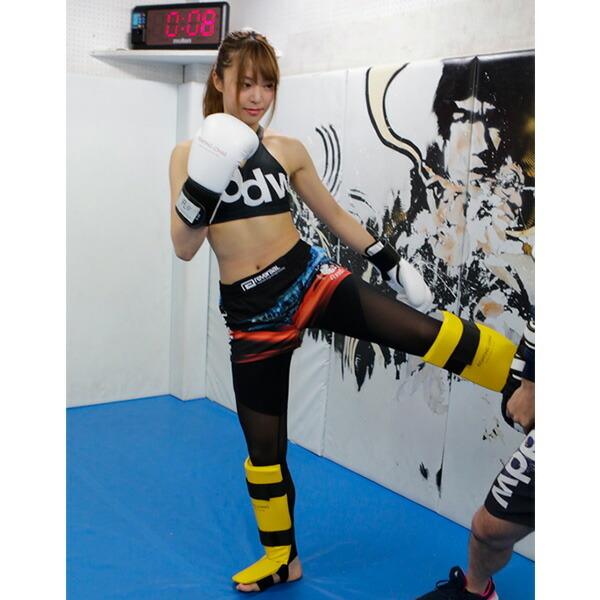 イサミ ファイティングロハス レッグガード ISAMI ホワイト ブラック