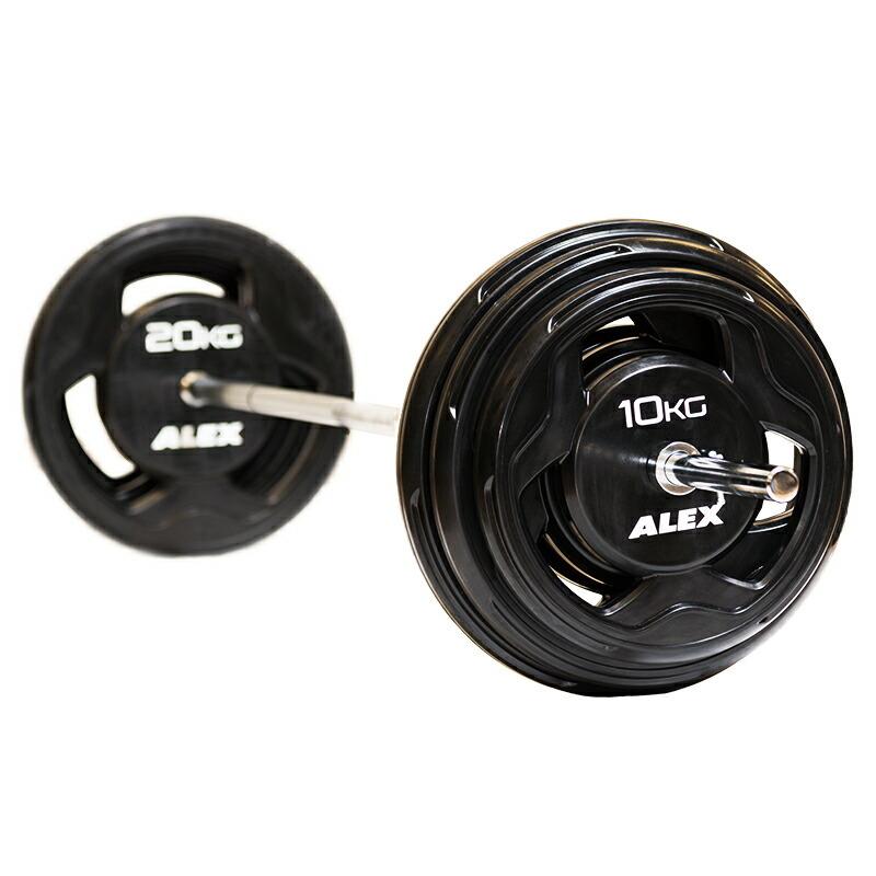 ALEX社製 BPRラバープレート 5kg BPR-5 Φ28mmバーベルプレート 
